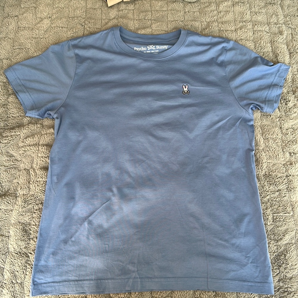 Psycho Bunny Blue Logo Tee